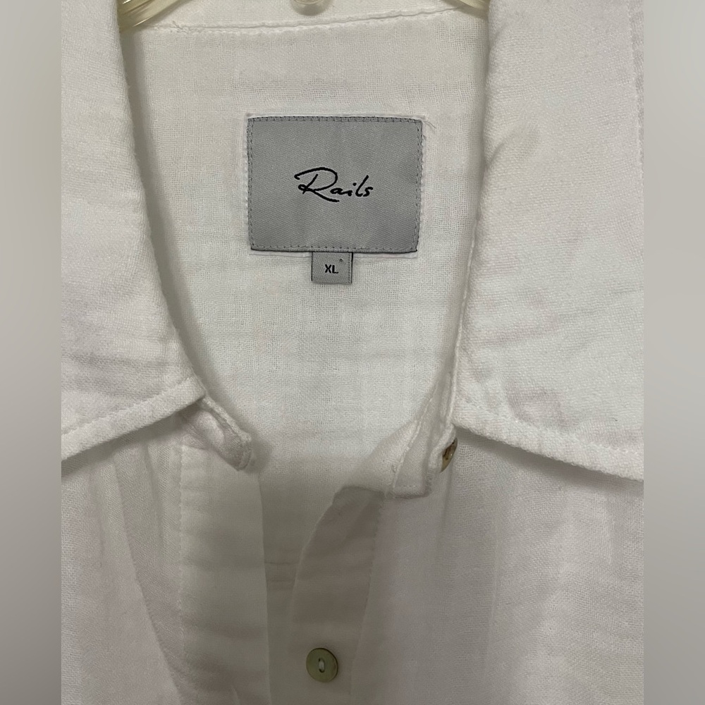 RAILS Ellis Button-Down Long Sleeve Solid Shirt Size XL - Picture 6 of 10